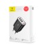 Baseus Mirror Lake Intelligent Digital Display 3USB Travel Charger 3.4A Black and White