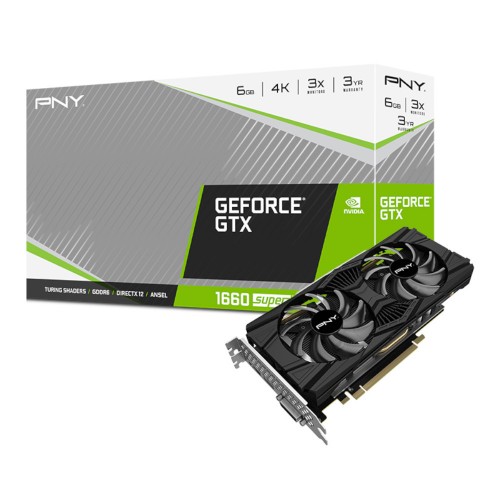 PNY GeForce GTX 1660 SUPER 6GB Dual Fan GDDR6 Graphics Card