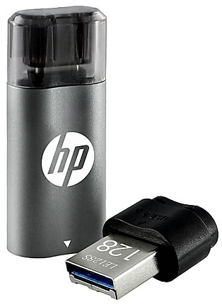 HP X5600B 128GB OTG (Type-B) 3.2 Pen Drive (Black)