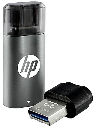 HP X5600B 32GB OTG (Type-B) 3.2 Pen Drive (Black)